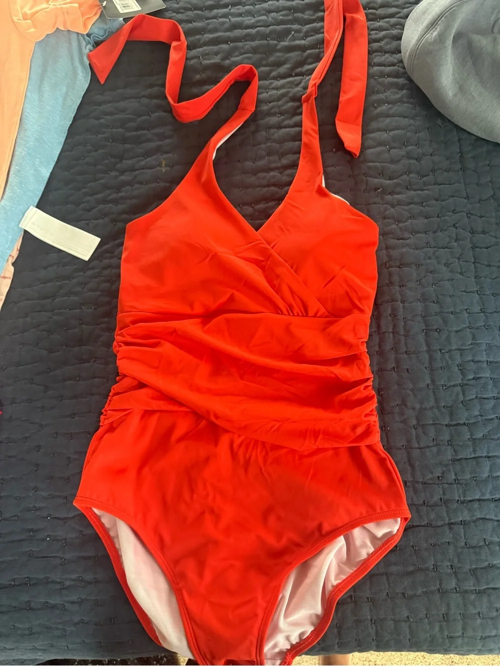 Women’s Boden, orange one-Piece Swimsuit 10L